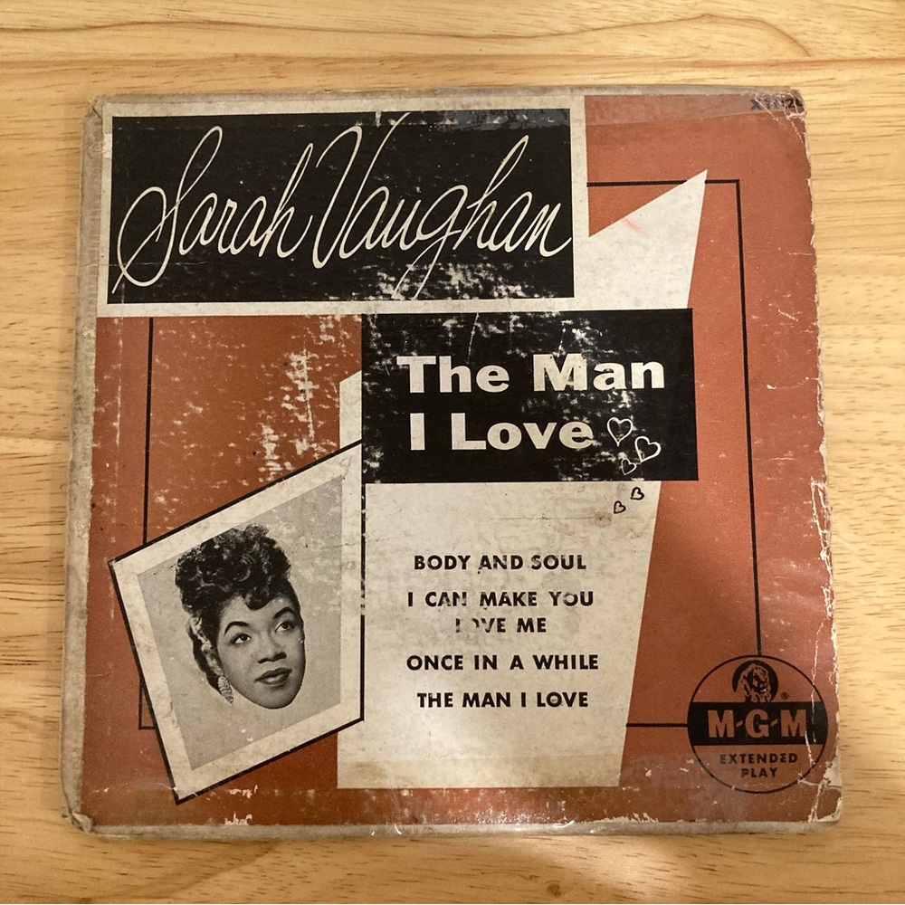 Vintage 1950s Jazz Sarah Vaughan MGM The Man I Love US 7" EP - Picture 3 of 16